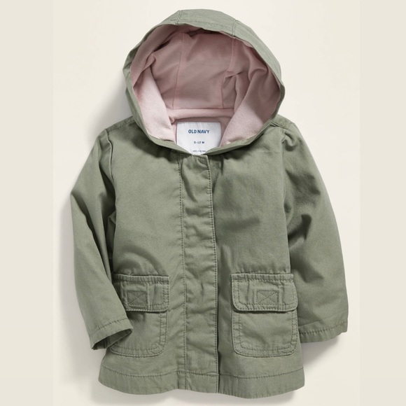 Old Navy Other - Old Navy Baby Hooded Canvas Utility Jacket